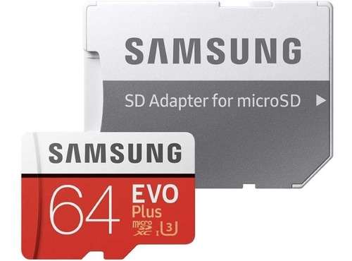 Cartão De Memória Samsung Mb-mc64ga/am Evo Plus Com Adaptado