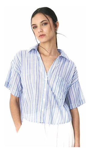 Camisa Rayada De Mujer Nare Moda