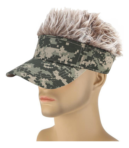 Gorra De De Visera Ajustable Unisex Con Pelo Falso De Moda