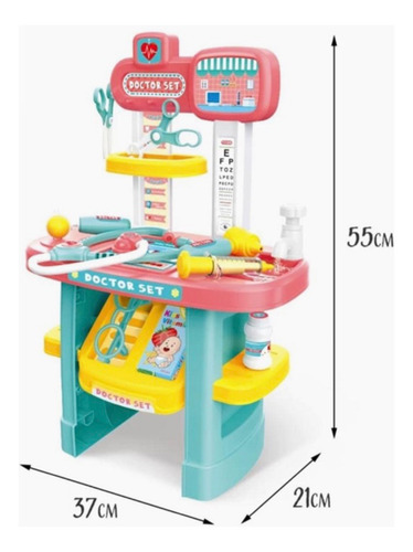 Set Juego De Doctor Medico Juguete 20 Piezas Dj Toys