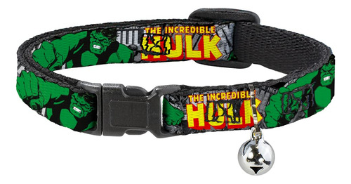 Buckle-down Collar De Gato Breakaway The Incredible Hulk Ac.