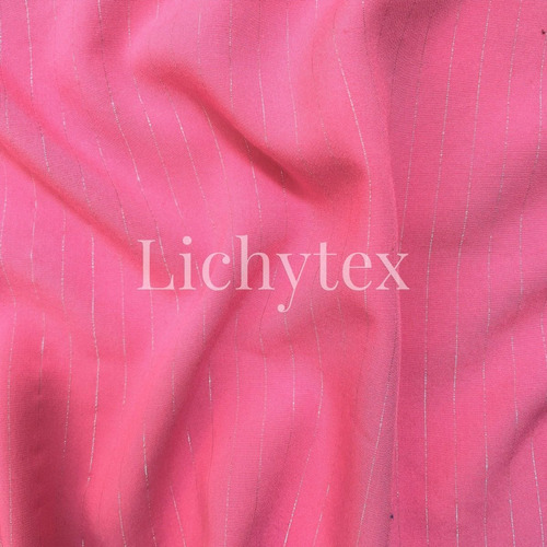 Tela Fibrana Con Lurex X Rollo 50 Metros Colores Lichytex