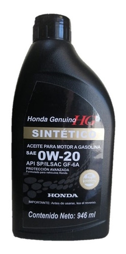 Aceite Sintético Honda Civic Hrv Crv Accord City Original