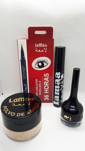 Kit De:rimel+polvo De Arroz+indeleble 36 Hr+ Indeleble 2 In1