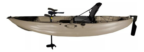 Kayak Para Pesca Con Motor 24lb + Remo 2.9m Laguna Rio Fox Color Beige