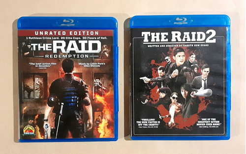 The Raid Redemption + The Raid 2 -imports- Blu-ray Original