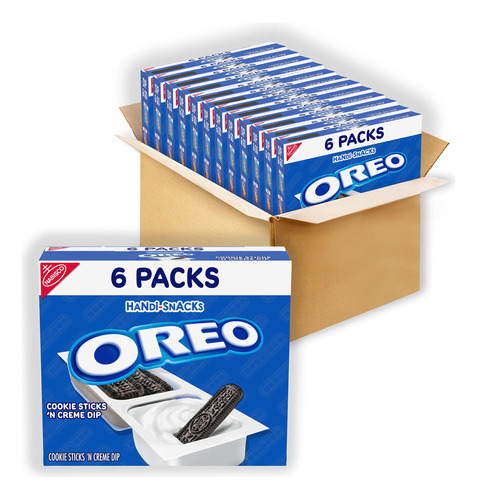 Handi-snacks Oreo Cookie Sticks 'n Crme Dip Snack Packs 12 C