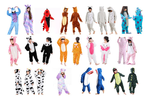 Pijama Enterito Plush Felpa Animalitos Varios Diseños Infant