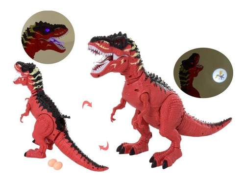 Imagen 1 de 9 de Juguete Dinosaurio Dragon Con Huevo Interactivo Luz Sonido