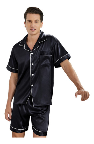 Conjunto De Ropa De Dormir Con Botones, Suave, 2 Piezas,