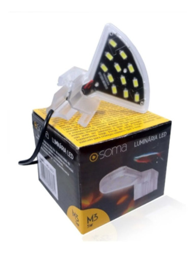 Soma Luminária De Canto Led M3 Transparente (5w) Led Branco