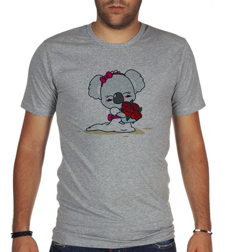 Remera De Hombre Koala Con Ramo De Flores Casamiento