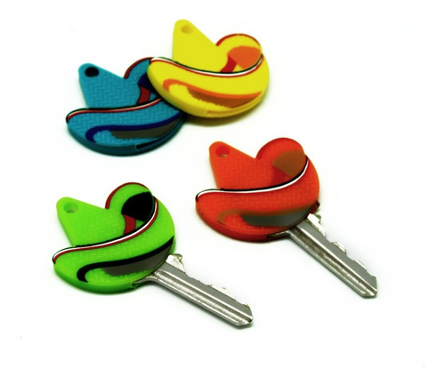 Identificadores De Llaves Mexikeys Multicolor 4 Pzas