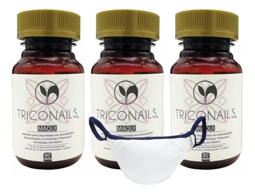 Pack Triconails X3 + Mascarilla Con Cobre