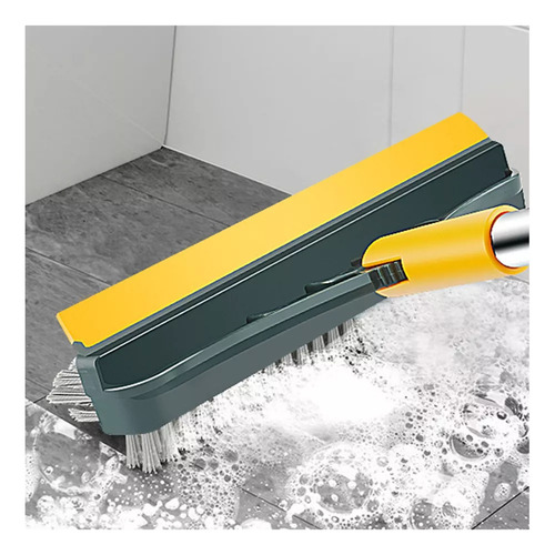 Cepillo Para Suelo De Baño 3 En 1, Color Verde, Para Lavar E