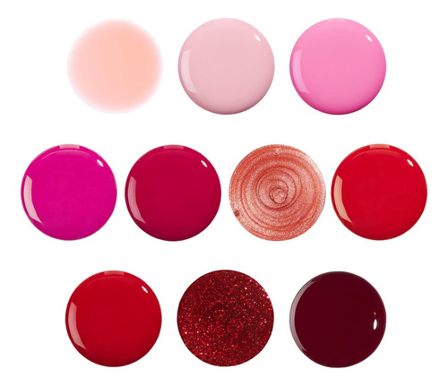 Holler And Glow Reds - Juego De Esmalte De Uñas En Miniatura