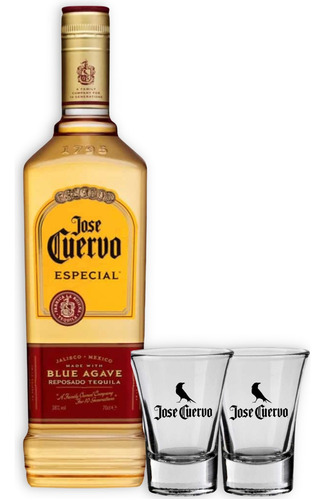 1u José Cuervo Dorado 750ml + 2u José Cuervo Vaso Shot 55ml