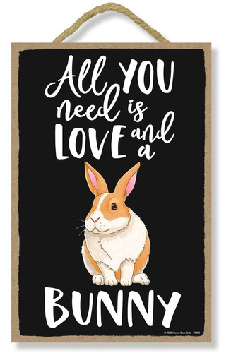 All You Need Is Love And A Bunny Spring Decoración Div...