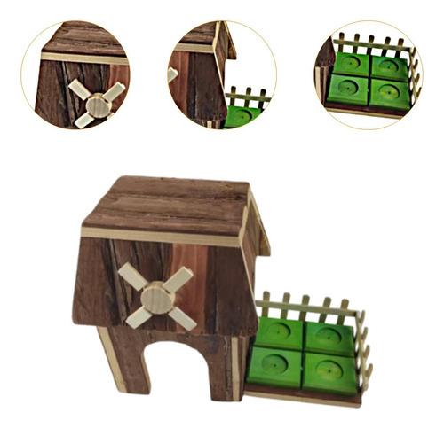 Wood Hamster Ocultação Dormindo Hamster Hamster Villa