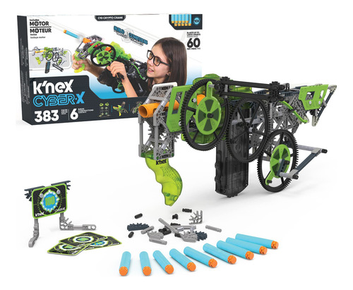 Juguete De Construcción K'nex Cyber-x C10 Crypto Crank Con M