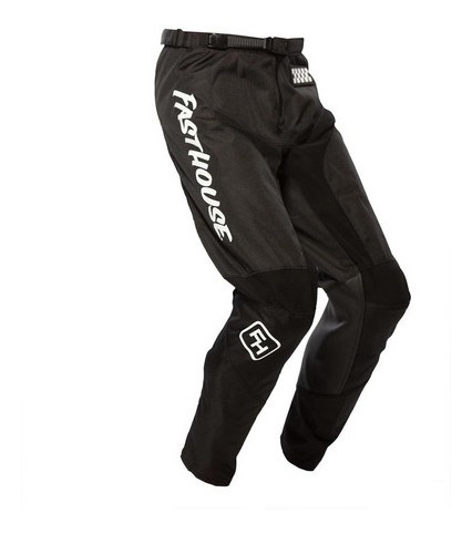 Pantalon Moto Mx Niño Fasthouse Carbon Negro