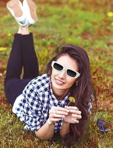 3piezas Gafas De Sol Rectangulares Estilo Retro De Diseñador