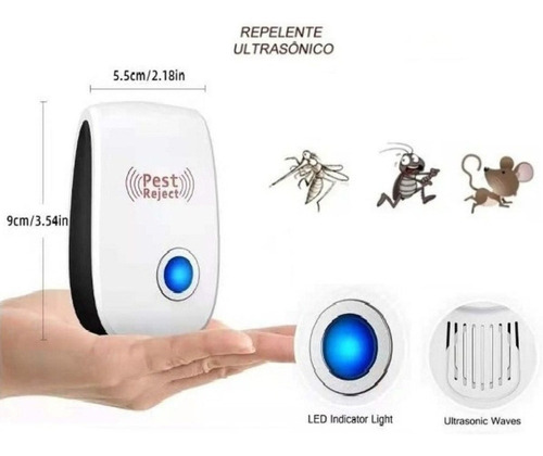 4p Repelente Eletrônico Eliminador De Mosca Pernilongo Ratos
