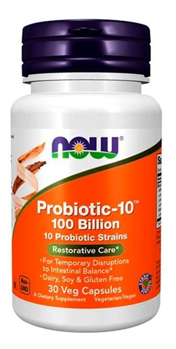 Probiotico 10 Cepas 100 Billones Flora Intestinos Sanos