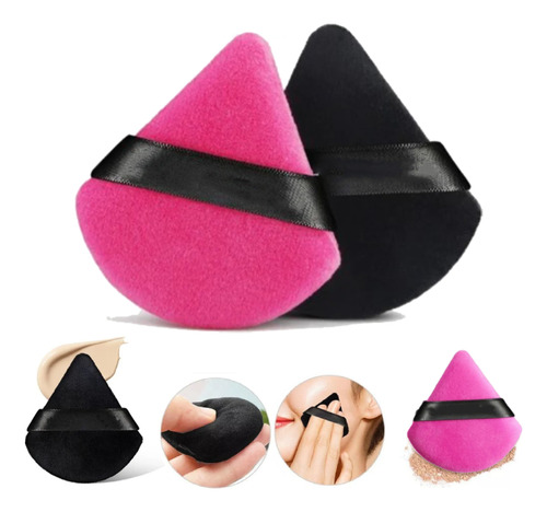 Maquillaje Esponja, Esponjas De Maquillaje 6 Pzas Triangular