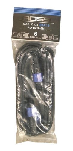 Cable Ross Speakon - Speakon De 6 Metros Para Bafle