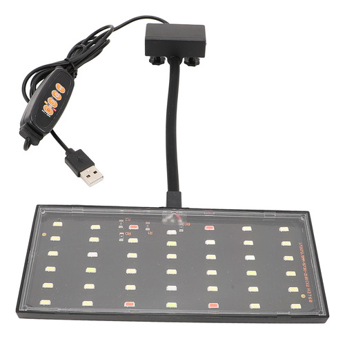 Clip On Aquarium Led, Alimentado Por Usb, Regulable, 10 Velo