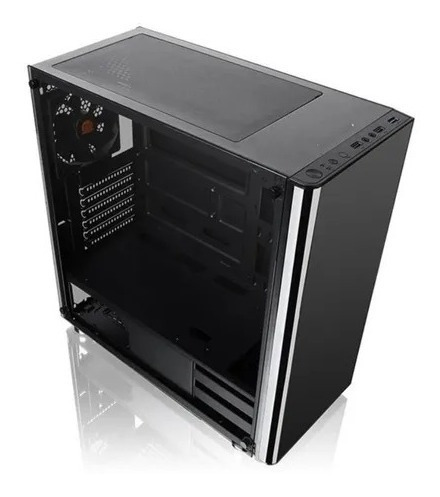 Imagen 5 de 5 de Gabinete Gamer Tt V200 Tempered Glass Con Fuente 500w