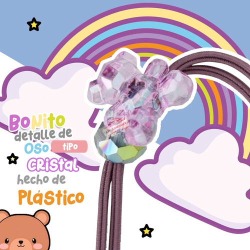 Set 6 Ligas Para Cabello Elastica Accesorio Cute T-625 T-623