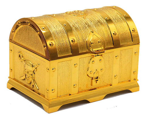 Caja Con Forma De Cofre Del Tesoro, Joyas Con Gemas, Baratij