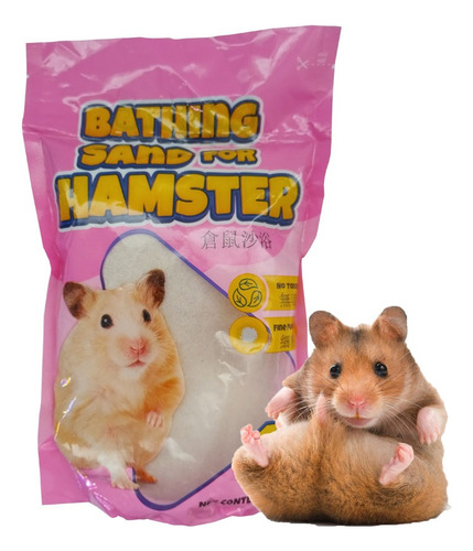 Arena Fina Premium De Baño Para Hámster Jerbo Chinchilla