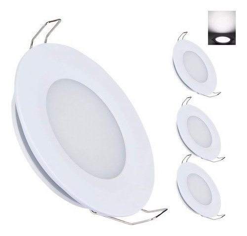 Plafon Led Spot Bote Integral De 9 W, 12 Cm De Diámetro 4pcs