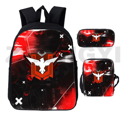 Fweaad Mochilas 3d De Free Fire Garena For Niños Con Estampado