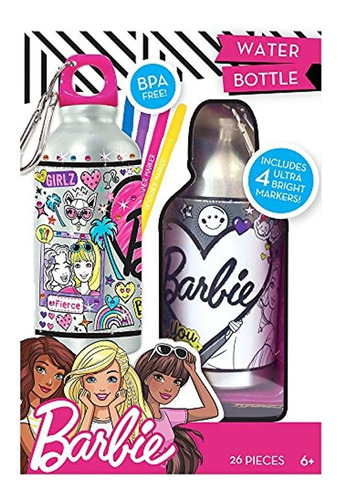 Botella De Agua Estilo Barbie, Personalizable