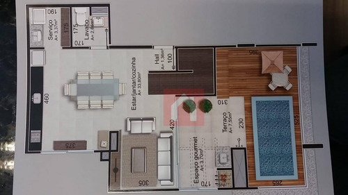 Imagem 4 de 5 de Cobertura Com 3 Dormitórios À Venda, 217 M² Por R$ 1.330.910,00 - Florestal - Lajeado/rs - Co0020