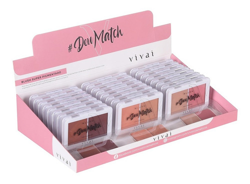 Imagem 5 de 6 de Blush Super Pigmentado Deu Match Vivai