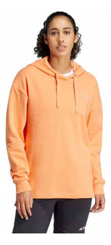 Polerón Mujer adidas Terrex Is7227 Hoodie Naranjo