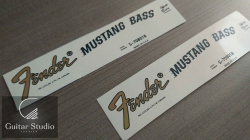 Decal Waterslide Fender Mustang Bass