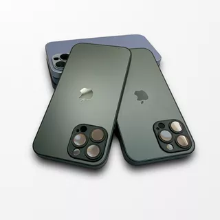 Capa Case Do iPhone 13 Pro Max Fundo De Vidro Fosco Ag-glass