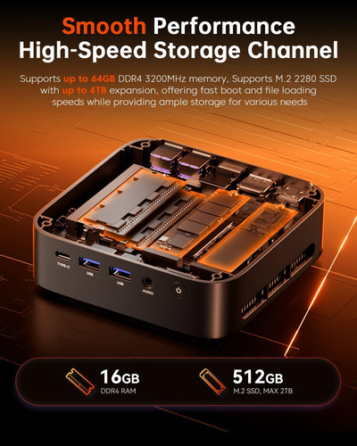 Mini Pc Acemagician K1 Ryzen 7 5700u 16 Gb/512 Gb Ssd