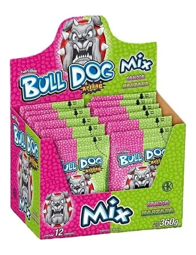 Pastillas Acidas Bulldog Caja X12 Un. - Dulsisa