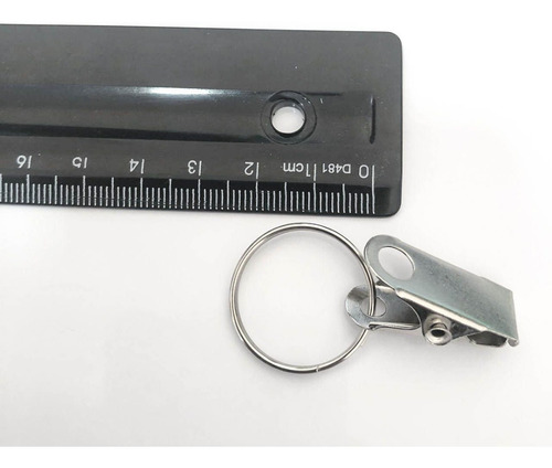 100 Presilhas Clip Jacaré Com Argola 22 Mm