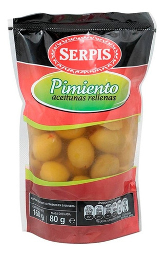 Aceitunas Serpis Rellenas De Pimiento 160 G