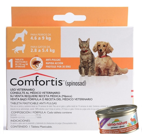 Pastilla Antipulgas Perro Y Gato Comfortis 4.6 A 9kg! +pate!