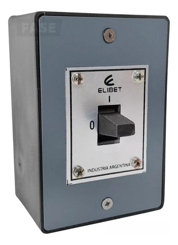 Llave Interruptor Bipolar Elibet 407 Con Caja Monofasica 20a