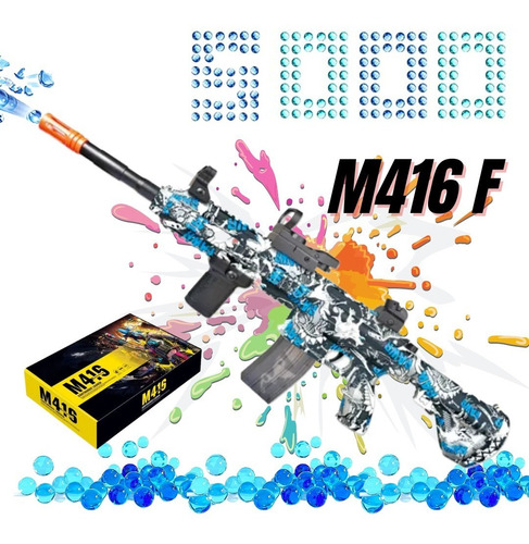 Ametralladora Automatica M416 Gel Blaster Juguete Hidrogel
